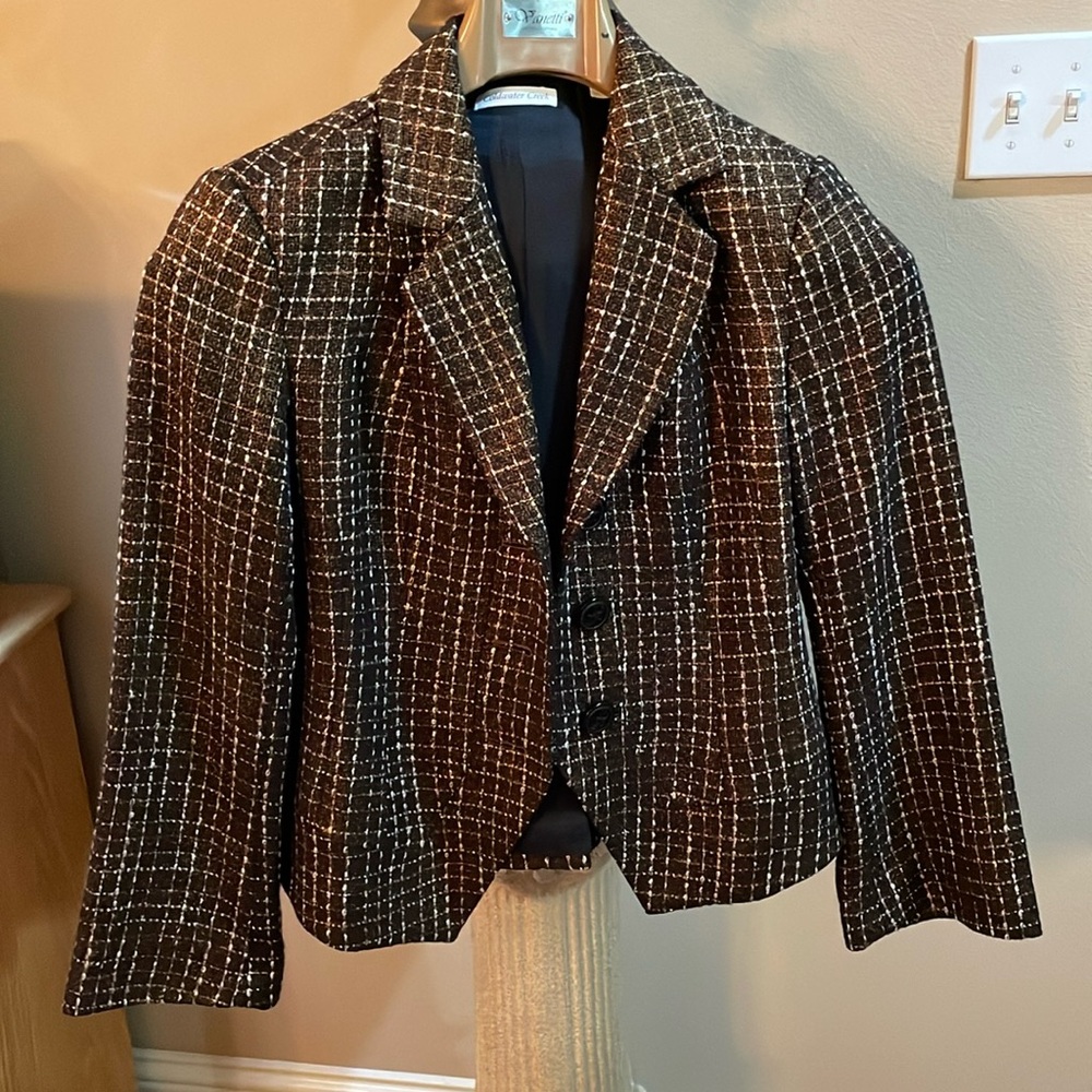 NWT Coldwater Creek Shimmer Boucle’ size 8 Jacket Bronze, Cream, and Brown NEW
